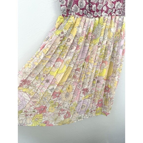 Liberty of London Y2K Chiffon Floral Babydoll Chemise Lingerie Slip Dress Top S - Picture 5 of 9